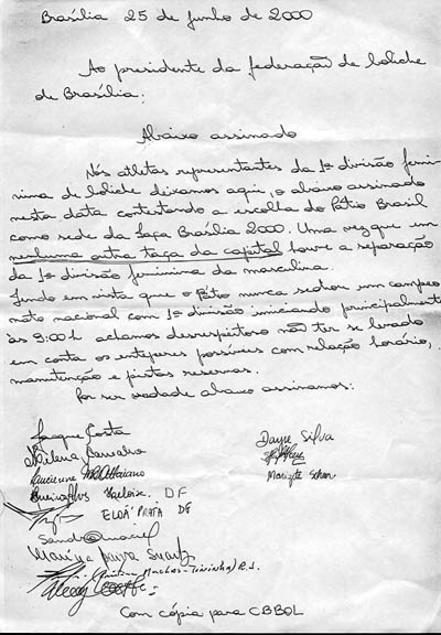 Cpia do Abaixo Assinado